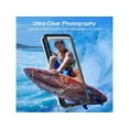 thumbnail image 4 of Waterproof Phone Case, Underwater Snorkeling Diving Phone Case, Universal Self-Check Water Proof Case Up to 6.9 Inch for iPhone 15/14/13/12/11 and Samsung S24/S23/S22/Google Series - Black, 4 of 7