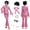 Pink, variant on MYATED 70s Disco Outfit Costume for Women,Retro 9 PCS Disco Costume with Sequin Top & Bell Bottoms,Wig, Earrings, glasses,Necklace,Headband (Black,3XL)