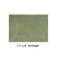 thumbnail image 4 of Better Trends 17" x 24" Premium Bathroom Rug Mat, 100% Cotton, Extra Soft Tufted Door Mat, Water Absorbent & Reversible Bath Mat (Sage) Lux Collection, 4 of 6