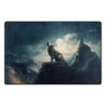 thumbnail image 2 of Wolf on Mountain Howl Area Floor Mats Non-Slip Rugs Soft Doormat 31 x 20 inch Carpet for Living Dining Room Bedroom Decorative, 2 of 7