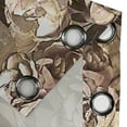 thumbnail image 4 of Ambesonne Vintage Grommet Curtain, Abstract Nostalgic Peony, 50"x72", Pale Brown and Dark Cocoa, 4 of 5
