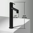 thumbnail image 6 of VIGO Sterling Single Handle Single Hole Bathroom Vessel Faucet in Matte Black, 6 of 12