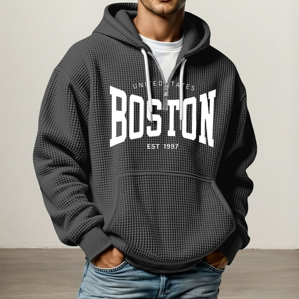 MHFRRA Sudadera con Capucha, Suave, Cómoda, Estilo Jersey para Uso Informal Al Aire Libre, Ligera, Deportiva, con Cremallera Negro