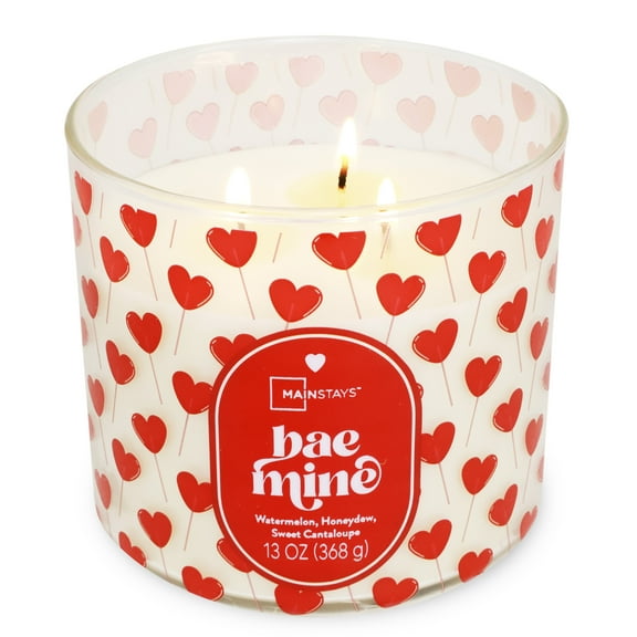 Mainstays 3-Wick Valentine's Themed CandleBae Mine Wrap, 13-Ounce