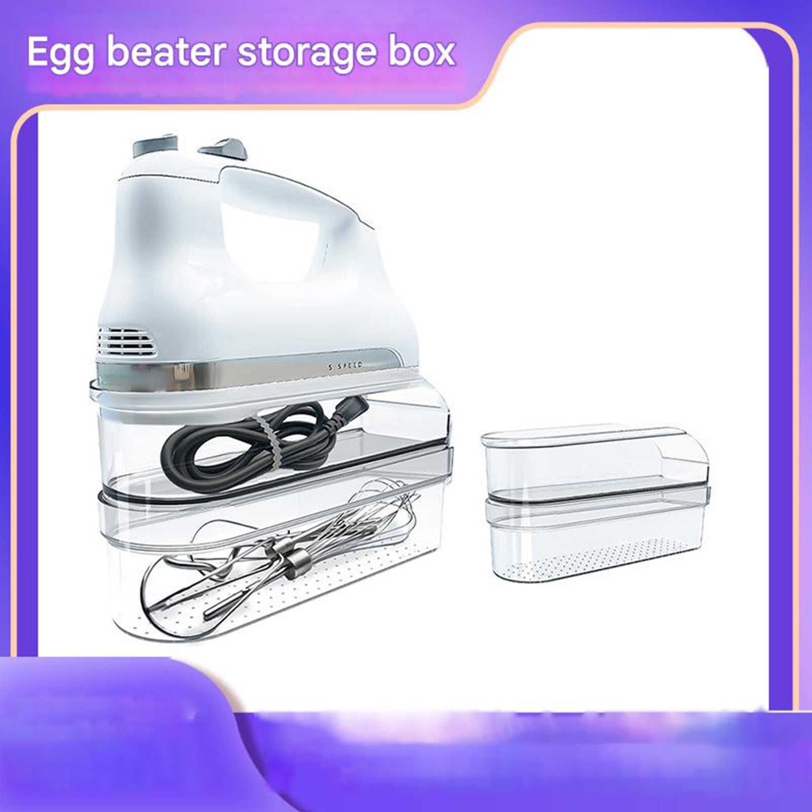 Compact Clear Plastic Organizers Box for Storing Kitchen Whisks and Mixing Tools That Enhances Accessibility and Order
