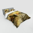 thumbnail image 3 of Ambesonne Fantasy Bedding Set 3 Pcs, Surreal Bridge Gateway, Twin XL, White Pale Yellow Green, 3 of 3
