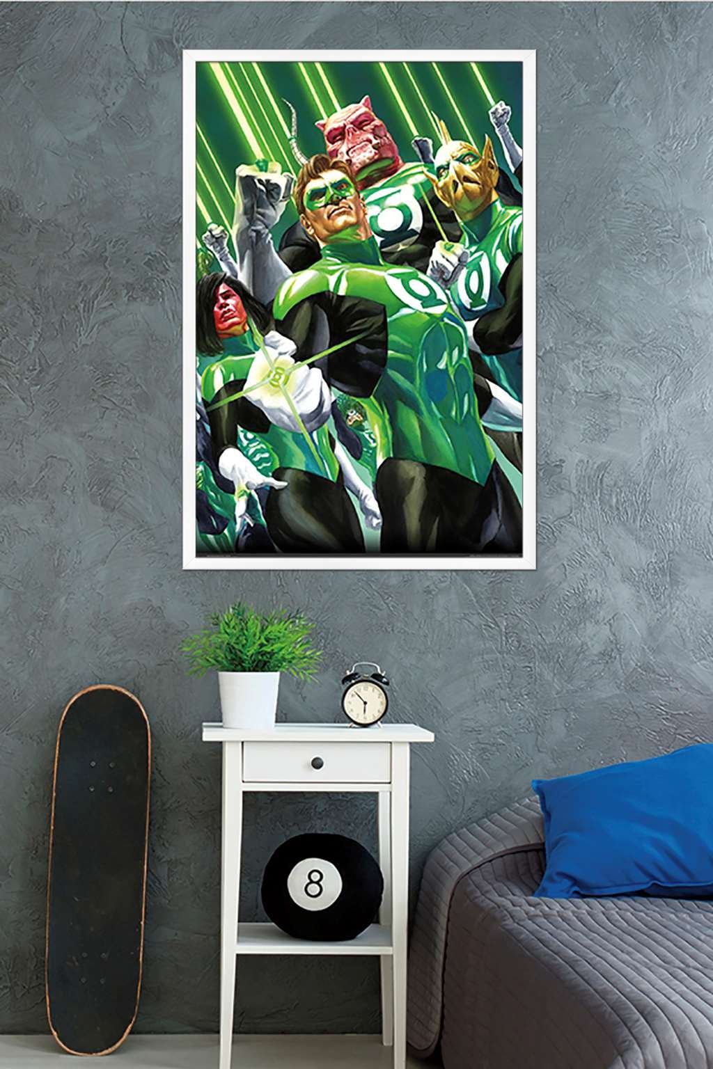 DC Comics - The Green Lantern Corps - Portrait Wall Poster, 22.375" x 34", Framed