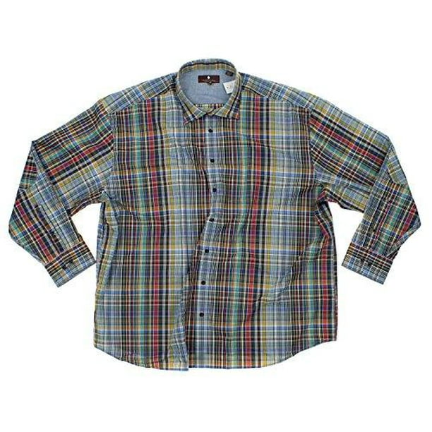 Argyle Culture - Argyle Culture Mens Long Sleeve Button Up Plaid Shirt ...
