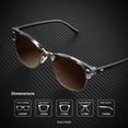 thumbnail image 3 of Gafas de sol KALIYADI polarizadas semisin montura que bloquean los rayos UV, 3 of 5