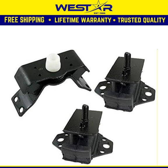 Fits Toyota Tacoma 2.7L 4WD, 2005-2010 AUTO/ 2005-2015 MANUAL Motor & Trans Mount : A4272, A4272, A62088