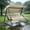 Khaki, variant on Universal 3 Seater Patio Swing Replacement Canopy Cover - 195x123x22cm Weather-Resistant Garden Porch Swing Top Shield for Backyard Lawn - Heavy Duty Sun Shade Fabric (Excluding Metal Frame) 600D