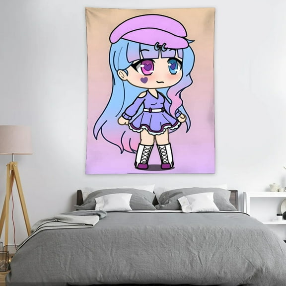 Gacha Life Tapestry 40 x 60 Inches With Vivid Colors Realistic Details Easy To Hang And Alean Adding Artistic Charm