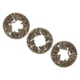 thumbnail image 1 of unbranded 3Ud De Metal Dorado Para Vela En Con Floral Y Grabado Para Quemado Uniforme, 1 of 6