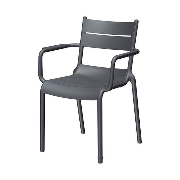 Lagoon Naples A Stackable Armchair Dark Grey, 2 Pcs