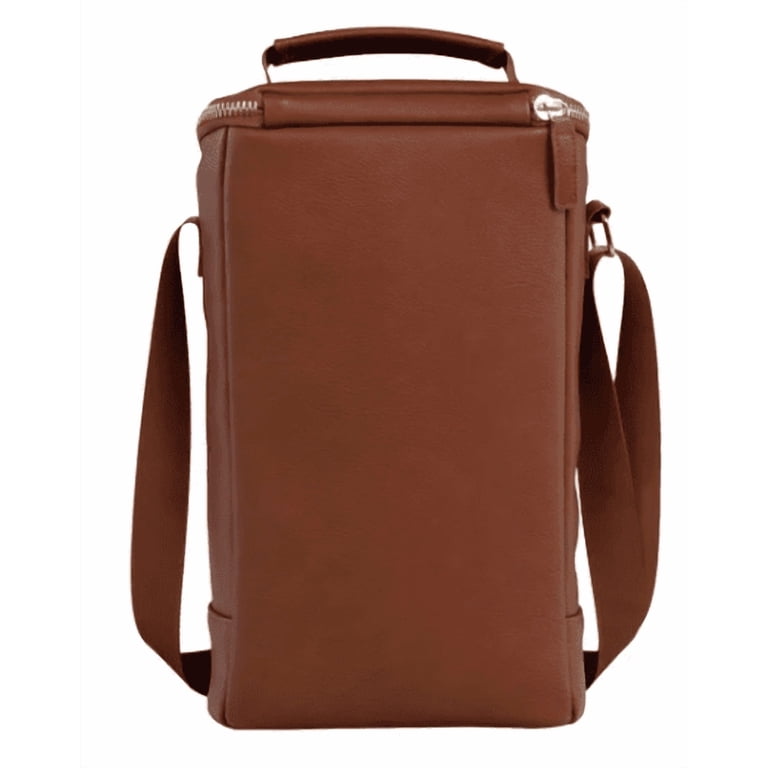 Igloo Luxe Beverage Tote Cooler Bag, Vegan Leather, Fits Two Wine