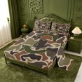 thumbnail image 2 of meiyoeat Camouflage Hunting Monogram C King Sheets For Boys,Rustic Farmhouse Mallard Bedding,4Pcs,1 Flat Sheet,1 Fitted Sheet And 2 Pillowcases, 2 of 6