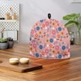 thumbnail image 4 of HELLHERO Teapot Dust Cover Keep Warm Lightweight Insulation Keep Warm for Friend Floral Pattern, 4 of 8