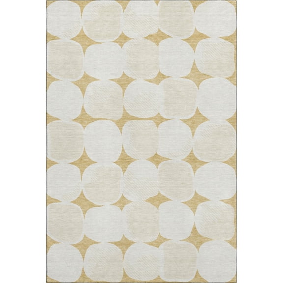 Dalyn Rugs Premium Machine Washable Mayfield AMF870 Gold 5' x 7'6" Rug