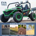 thumbnail image 6 of OTTORD 24 V Ride on Car UTV 2 Seater, 2x200W Electric Truck with Metal Frame, Brake&Gas Pedal, EVA Tires (Green), 6 of 7