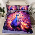 thumbnail image 2 of Castle Fairy Animal Peacock 4 Pieces Queen Sheet Sets for Children Teens,Exotic Style Ultra Soft Flat Sheet,Vintage Aesthetic Queen Fitted Sheet,Breathable Home Decor, 2 of 7