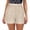 *Beige, variant on Women's Sequin Elastic Waist Shorts ,Fashion Elegant Casual Summer Shorts Hot Pink,Women's Plus M
