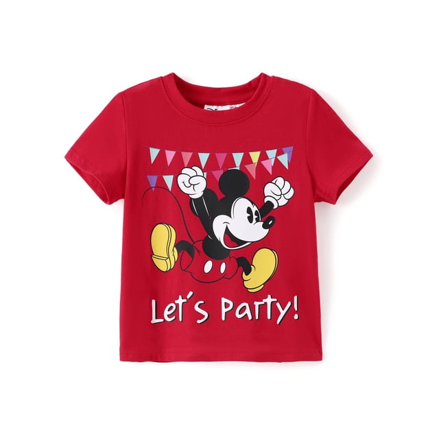 Camiseta Disney Mickey Mouse de manga corta para niños de 2 a 13 años