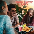 thumbnail image 4 of Movie Night Supplies(24pcs)-Neon Style Movie Night Snack Trays*12+Popcorn Buckets*12,Kid's Birthday Party,Game Night,Movie Night Snack Trays with Popcorn Bags. (Neon), 4 of 7