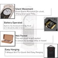thumbnail image 5 of Quickway Imports - Vintage Grandfather Wood- Looking Plastic Pendulum Wall Clock for Living Room, Kitchen, or Dining Room, 5 of 9