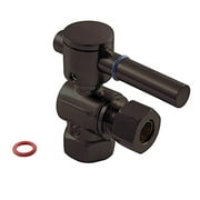 Kingston Brass CC33105DL Concord Decorative Quarter Turn Valve with 3/8-Inch IPS Inlets and 3/8-Inch OD Compression, Lever Handle, Oil Rubbed Bronze