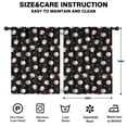 thumbnail image 2 of Pioneer Flower Floral Print Pattern Teens Curtains,Teens Insulated Curtains Set Of 2,Bedroom Essentials,Toddler Room Decor 42"x54", 2 of 5