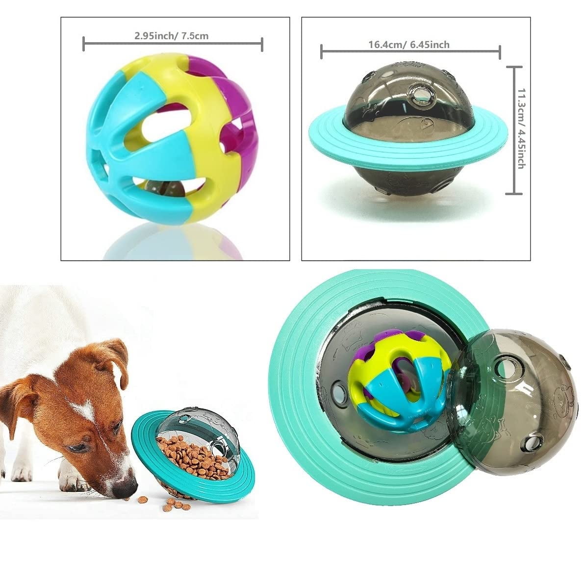 Pet Bite-resistant Dog Toy Dog UFO Toys Pet Food Bowl Snacks Feeder Supplies