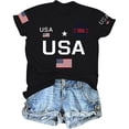 thumbnail image 4 of ibiyuan Usa 250th Anniversary Shirt Womens T Shirts Graphic Crew 250 Anniversary Usa Flag Short Sleeve Independence Day Funny Shirts Tops for Women Trendy, 4 of 4