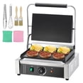 thumbnail image 5 of KFFKFF Professional Panini Press, 1800W Electric Grill for Sandwiches, Made of Stainless Steel, Features Temperature Control & Large 14"x9" Enamel-Coated Plate, Ideal for Burgers, Steak & Bacon, 5 of 9