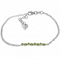 thumbnail image 1 of Galaxy Gold 1.55 Carat 14k Solid White Gold Bracelet Natural Peridot, 1 of 3