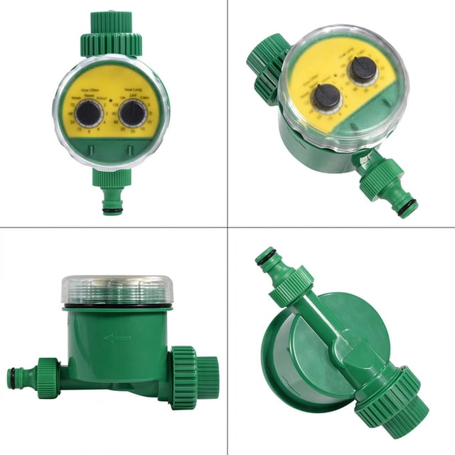 Greensen Automatic Irrigation Timer,Multi-function Two Dial Automatic Electronic Watering Timer Garden Irrigation Controller