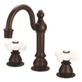 thumbnail image 3 of Water Creation F2-0012-03-AX American 20th Century Classic Widespread Lavatory F2-0012 Faucets - Brown & Oil-Rubbed, 3 of 3
