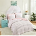 thumbnail image 4 of Romantic Embroidered Bedding Sets Microfiber Full/Queen Quilt with Ruffle Trim for Cozy Bedrooms, 4 of 9