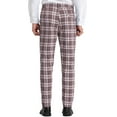 thumbnail image 3 of Lars Amadeus Men's Plaid Dress Pants Casual Slim Fit Checkered Business Trousers, 3 of 6