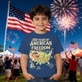 thumbnail image 2 of 250 Anniversary USA Shirt Kids Shirts Patriotic Boys Graphic Independence Day Print Tee for Children Blue 1 Years-2 Years, 2 of 4