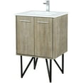 thumbnail image 3 of Lexora Home Lancy 24" Single Quartz Top Bathroom Vanity with Rose Gold Faucet, 3 of 15