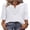 White, variant on WIHOLL 3/4 Length Sleeve Summer Tops for Women Trendy Blouses V Neck Lace Shirt Beach Vacation Cruise Outfits