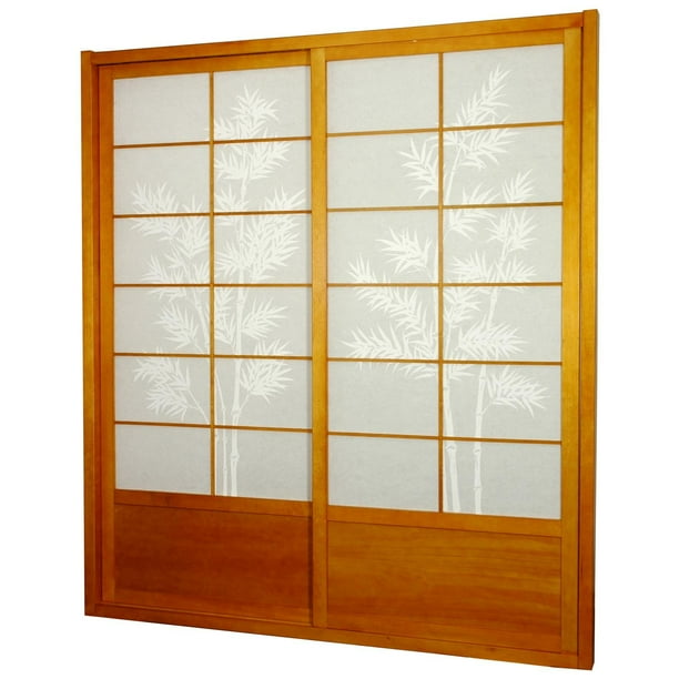 Oriental Furniture Bamboo Tree Shoji Sliding Door Kit Com Oriental Furniture Bamboo Tree Shoji, Bamboo Sliding Door