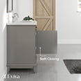thumbnail image 5 of Eviva Elite Stamford 24" Gray Bathroom Vanity w/ Double Ogee Edge White Carrara Top, 5 of 7