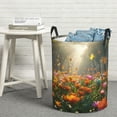 thumbnail image 6 of Lsque Butterflies In Flower Field Pattern Laundry Hamper Basket, Tall Woven Rope Hamper Basket for Clothes, Lightweight Storage Basket, Collapsible Waterproof-, 6 of 6