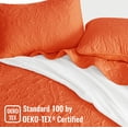 thumbnail image 7 of Exclusivo Mezcla Twin Quilt Bedding Set, Lightweight Vintage Twin XL Size Quilts with Pillow Sham, Soft Bedspreads Coverlets for All Seasons (88"x68", Orange), 7 of 7