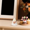 thumbnail image 4 of LED Halloween Tabletop Ornament Set | Oimcto Light-Up Pumpkin Figurines with Warm Glow for Mantel, Shelf & Tray Display - Ghost Gourd, 4 of 4