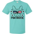 thumbnail image 3 of Inktastic Pawtriotic with French Bulldog in American Flag Sunglasses T-Shirt, 3 of 5