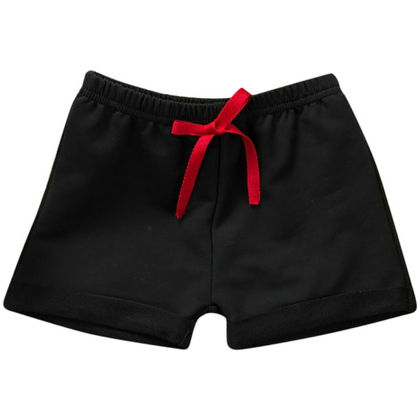 Odeerbi 6M-8Y Niños Niñas Verano Algodón Pantalones Cortos Deportivos Color Sólido Lindo Ocio Frenulum Pantalones Cortos