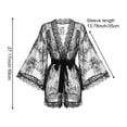 thumbnail image 2 of Vjnyvs Women's Dressing Gowns, Lace-up Nightgown, Satin Kimono Morning Robe Bridal Ladies Lace Trim Sexy Bathrobes Nightwear Bridesmaid Robes, 2 of 7