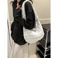 thumbnail image 2 of Kukuzhu Puffer Tote Bag Women Quilted Large Shoulder Bags Puffy Bubble Hobo Pleated Purse Nylon Padding Cloud Crossbody Bag 2023, 2 of 6